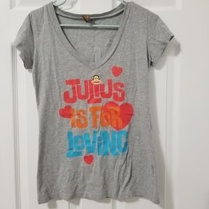 Paul Frank Julius is for loving v neck tee 🐵